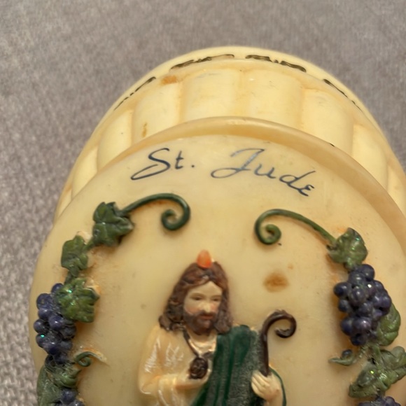 St. Jude Trinket Resin Box Keepsake Box Religious - Picture 3 of 12